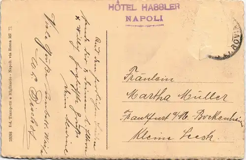 Cartoline Pompei Pompei - Tempio d'Apollo 1920