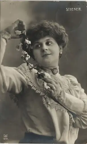 Ansichtskarte  Junge FRau "Stiener" Fotokunst 1906