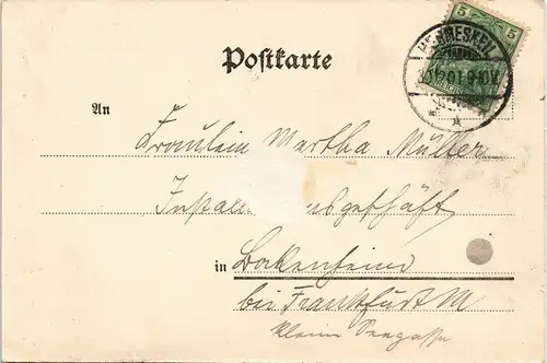 Ansichtskarte  Künstlerkarte Schalter Vergnügen Zwerge am Schalter 1901