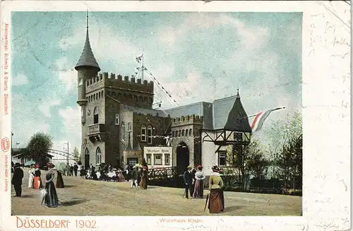 Ansichtskarte Düsseldorf Ausstellung Weinhaus Klein 1902