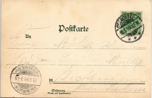 Litho AK Oberursel Taunus Stadt, Kirche - gel F.-Bockenheim v. Oberursel 1899