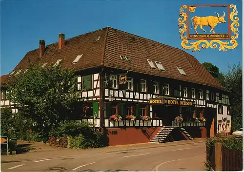 Ansichtskarte Kork-Kehl (Rhein) Hotel-Gasthof Ochsen Fam. Lubberger 1990