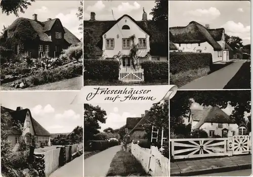 Ansichtskarte Insel Amrum Mehrbildkarte Friesenhäuser der Insel 1993/1970