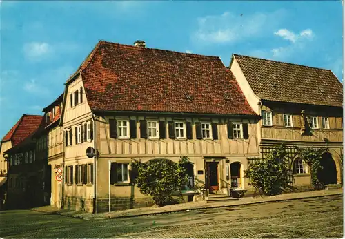 Ansichtskarte Hofheim Strassen Partie an der Apotheke 1960