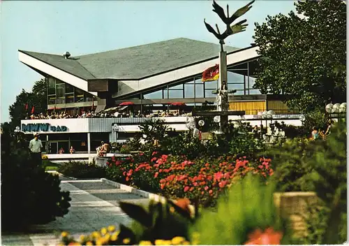 Scharbeutz Kuranlagen mit Blick auf Meerwasser-Wellenbad 1976/1975