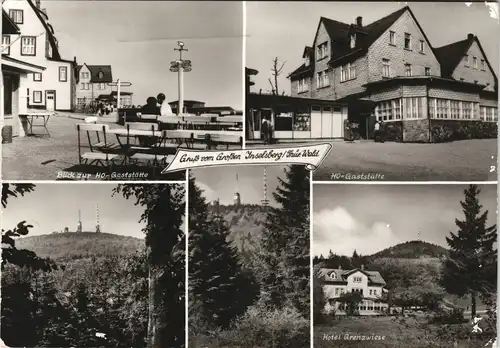 Brotterode DDR Mehrbild-AK mit HO-Gaststätte Hotel Grenzwiese uvm. 1985