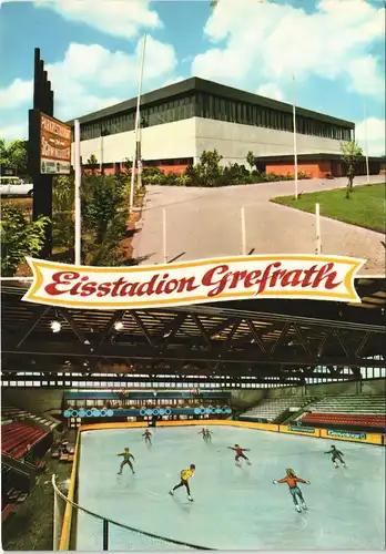 Ansichtskarte Grefrath 2 Ansichten Eisstadion Grefrath 1970