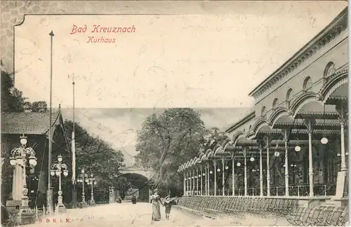 Ansichtskarte Bad Kreuznach Kurhaus, Bestuhlung - Effektkarte 1902