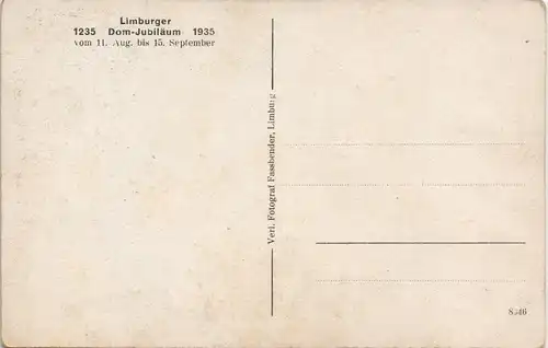 Ansichtskarte Limburg (Lahn) Limburger Domcon der Brücke 500 Jahrfeier 1935