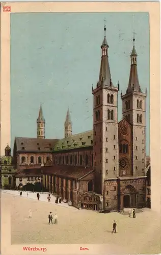 Ansichtskarte Würzburg St. Kiliansdom DiorAMA 1914