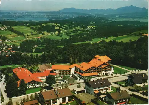 Bad Kohlgrub Kurhotel Sanatorium Der Schillingshof vom Flugzeug aus 1986