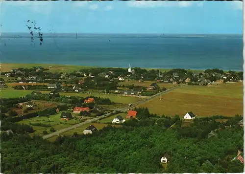 Ansichtskarte Insel Amrum Luftbild von Nebel Insel Amrum 1985