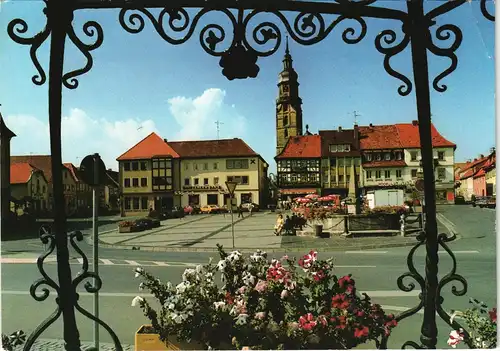 Ansichtskarte Bad Königshofen im Grabfeld Marktplatz 1987