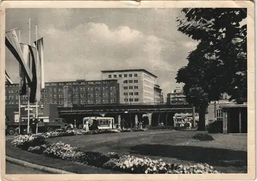 Ansichtskarte Essen (Ruhr) Partie am Hauptbahnhof 1955