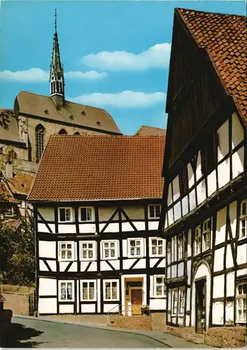 Ansichtskarte Warburg Fachwerkwinkel in der Altstadt 1980