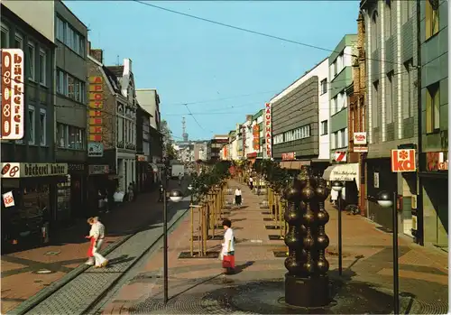 Ansichtskarte Frechen Fußgängerzone Hauptstraße 1975