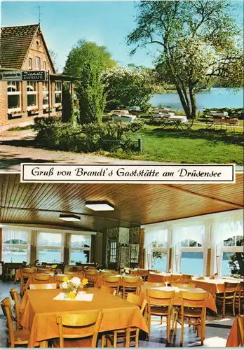 Mölln (Schleswig-Holstein) Gruß von Brandt's Gaststätte am Drüsensee 1970