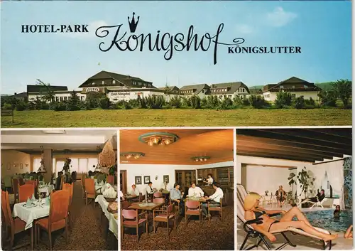 Ansichtskarte Königslutter am Elm HOTEL-PARK Königshof Mehrbildkarte 1980