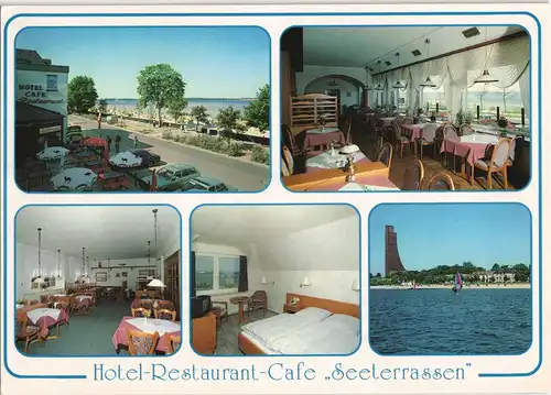 Ansichtskarte Laboe Mehrbildkarte Hotel-Restaurant-Cafe Seeterrassen 1995