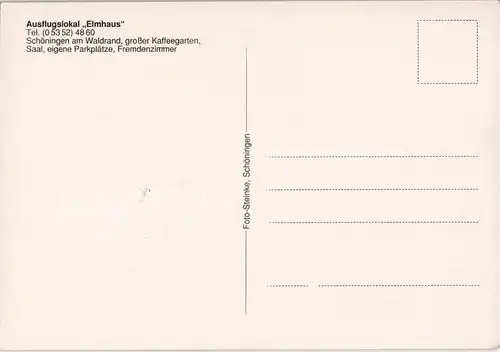 Schöningen (Elm) Waldgaststätte ELMHAUS Ausflugslokal Mehrbildkarte 1975