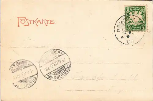 Rohrbrunn-Weibersbrunn MB Spessart, Jagdschloß, Gaststätte, Wildscheine 1903