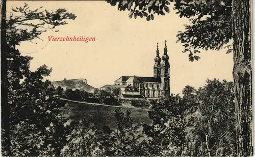 Bad Staffelstein Wallfahrtskirche Basilika Vierzehnheiligen Fernansicht 1910