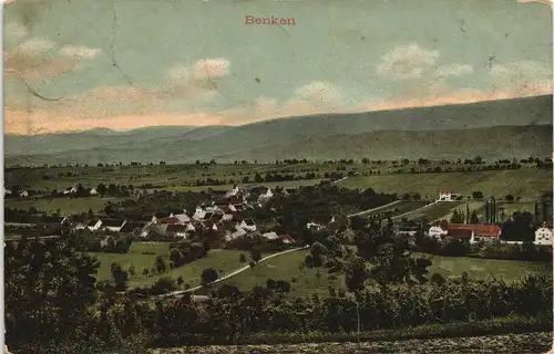 Ansichtskarte Benken (Baselland) Blick auf die Stadt 1907