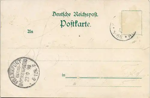 Litho AK Sponheim Gruss aus Brauch`s Mühle, Bahn-Station, Burg MB 1898