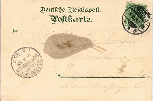 Ansichtskarte Idar-Oberstein 2 Bild Litho: Stadt, Hotel Bach Schloß 1898