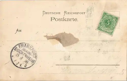 Ansichtskarte Rüdesheim (Rhein) National-Denkmal / Niederwalddenkmal 1898