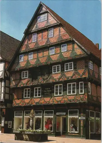 Ansichtskarte Celle Höppner-Haus mit Modegeschäft Edelstrumpf 1988