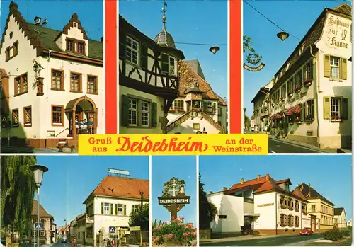 Ansichtskarte Deidesheim Mehrbildkarte mit Ortsansichten 1977