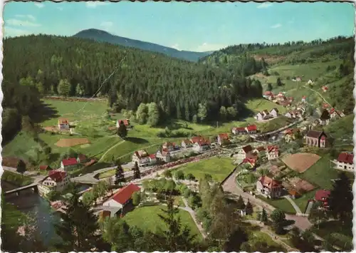 Ansichtskarte Schönmünzach-Baiersbronn Panorama mit Murgtal 1958