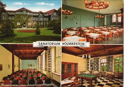 Volmarstein-Wetter (Ruhr) Sanatorium: Gastraum, Saal, Billard 1981