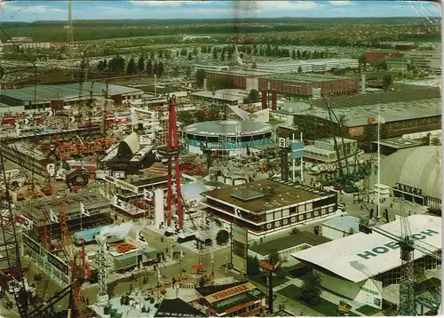 Hannover Messegelände Messe aus der Vogelschau-Perspektive 1975