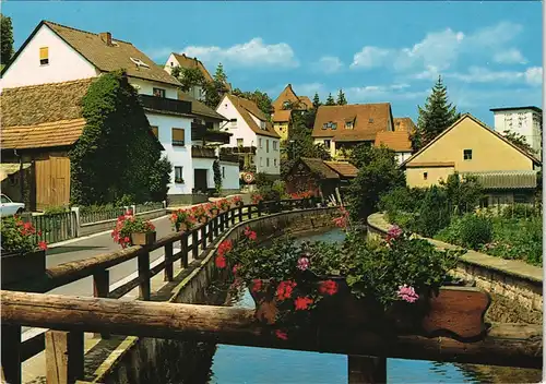 Ansichtskarte Frammersbach Ortsansicht, Ort im Spessart 1980