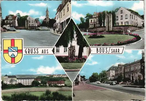 Ansichtskarte Bous (Saar) Mehrbildkarte mit Ortsansichten 1965