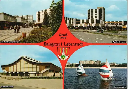 Ansichtskarte Lebenstedt-Salzgitter 4 Bild: Apollo-Center, Neubauten 1987