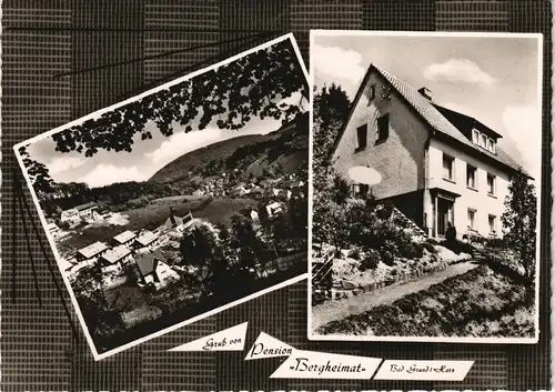 Ansichtskarte Bad Grund (Harz) Pension Bergheimat 1956 #