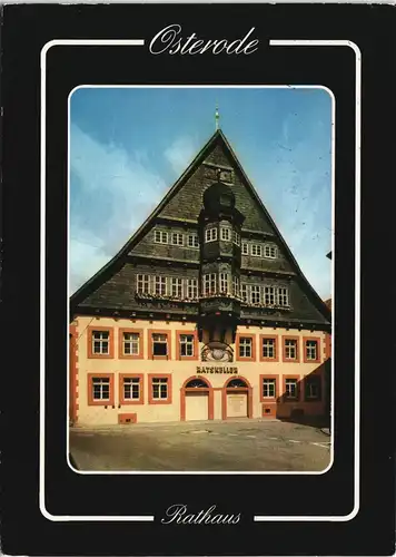Ansichtskarte Osterode (Harz) Rathaus u. Ratskeller 1999