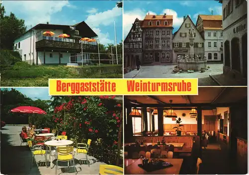 Ansichtskarte Bad Windsheim 4 Bild: Weinturmstube - MB 1964