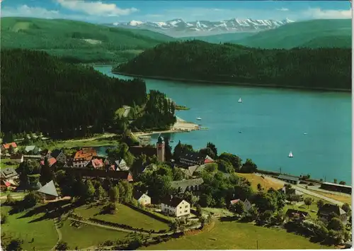 Ansichtskarte Schluchsee Luftbild Gesamtansicht vom Flugzeug aus 1968