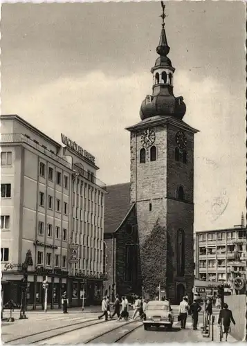 Ansichtskarte Elberfeld-Wuppertal City Bereich mit Fußgänger-Überweg 1963