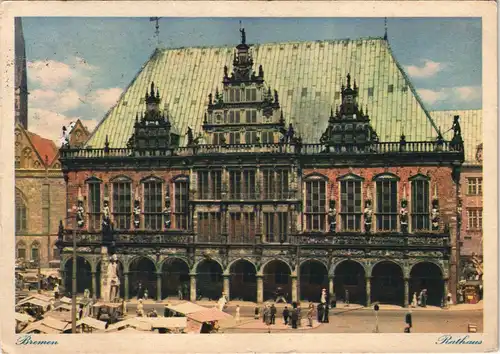 Ansichtskarte Bremen Rathaus (Town Hall) 1939