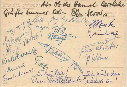 Ansichtskarte Hameln Rattenfängerhaus Gebäude Ansicht 1970