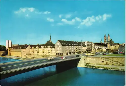 Ansichtskarte Kassel Cassel Straßenpartie - Fuldabrücke 1971