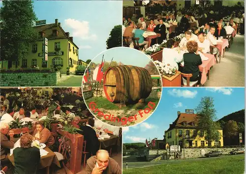 Ansichtskarte Greding Gasthaus Gredinger Faß 1978