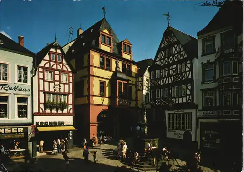 Bernkastel-Kues Berncastel-Cues Marktplatz, Cafe - Geschäfte 1983