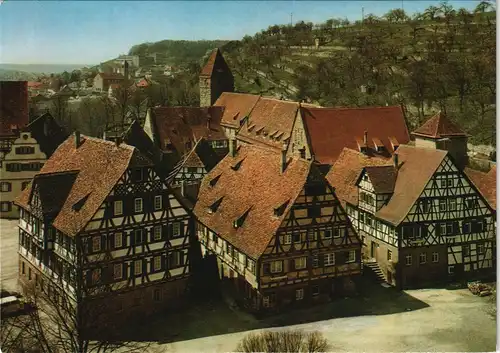 Ansichtskarte Maulbronn Stadtpartie Fachwerkhäuser 1980