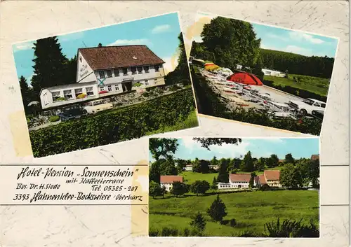 Ansichtskarte Hahnenklee-Goslar MB; Hotel-Pension Sonnenschein 1971